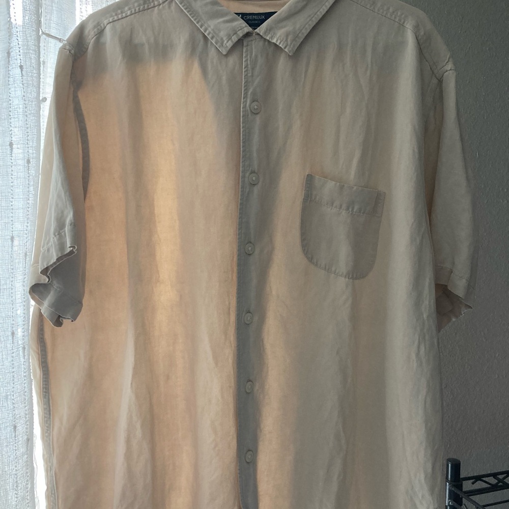 Daniel Cremieux Cream Casual Button Down Shirt